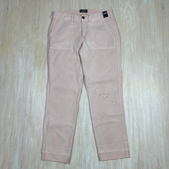 NWT Abercrombie & Fitch Ames Low Rise Slim Boyfriend Y2K Distressed Jeans 26 - Picture 1 of 16